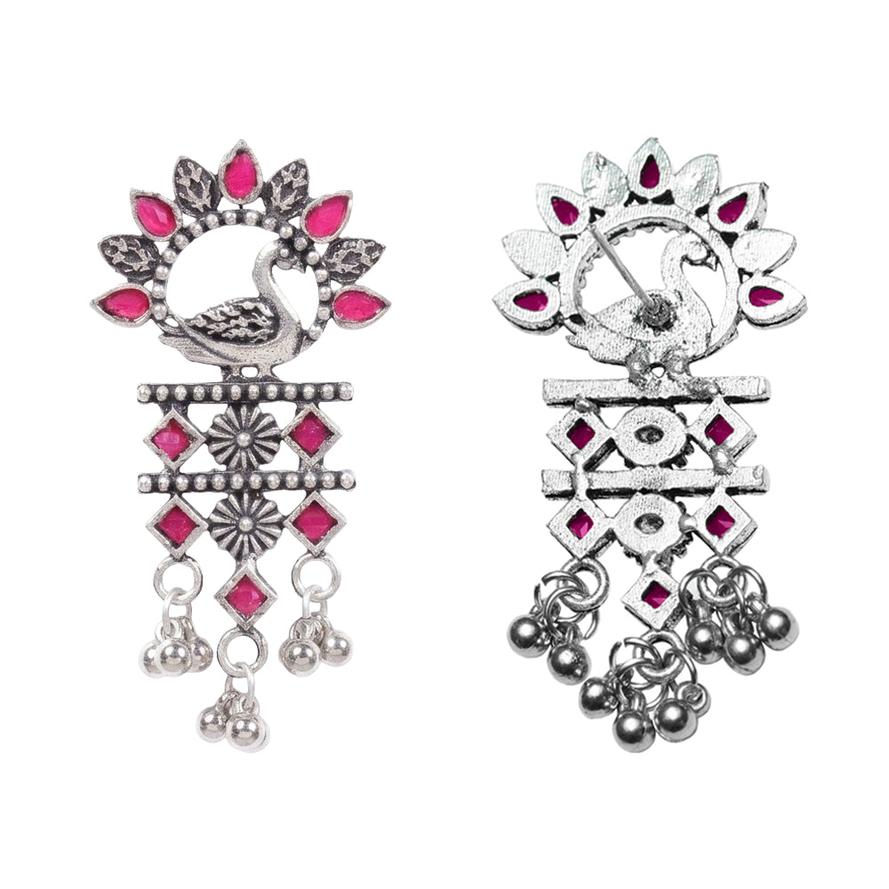 Marsh Muse dangler earring (Red)