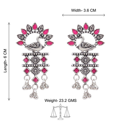 Marsh Muse dangler earring (Red)