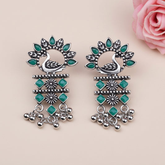 Marsh Muse dangler earring (Green)