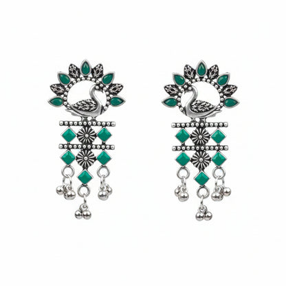 Marsh Muse dangler earring (Green)