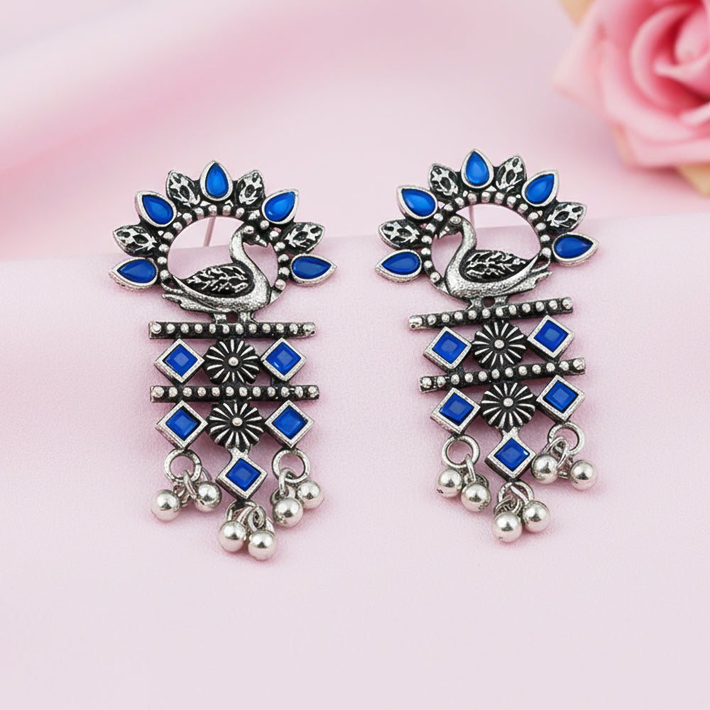 Marsh Muse dangler earring (Blue)