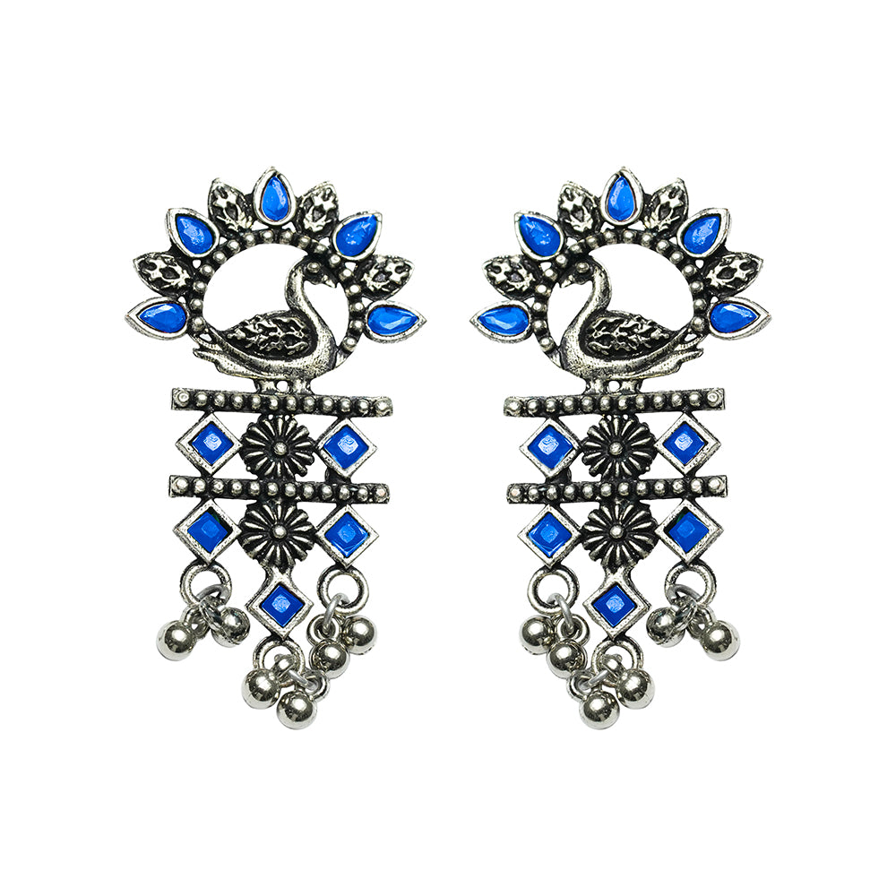 Marsh Muse dangler earring (Blue)