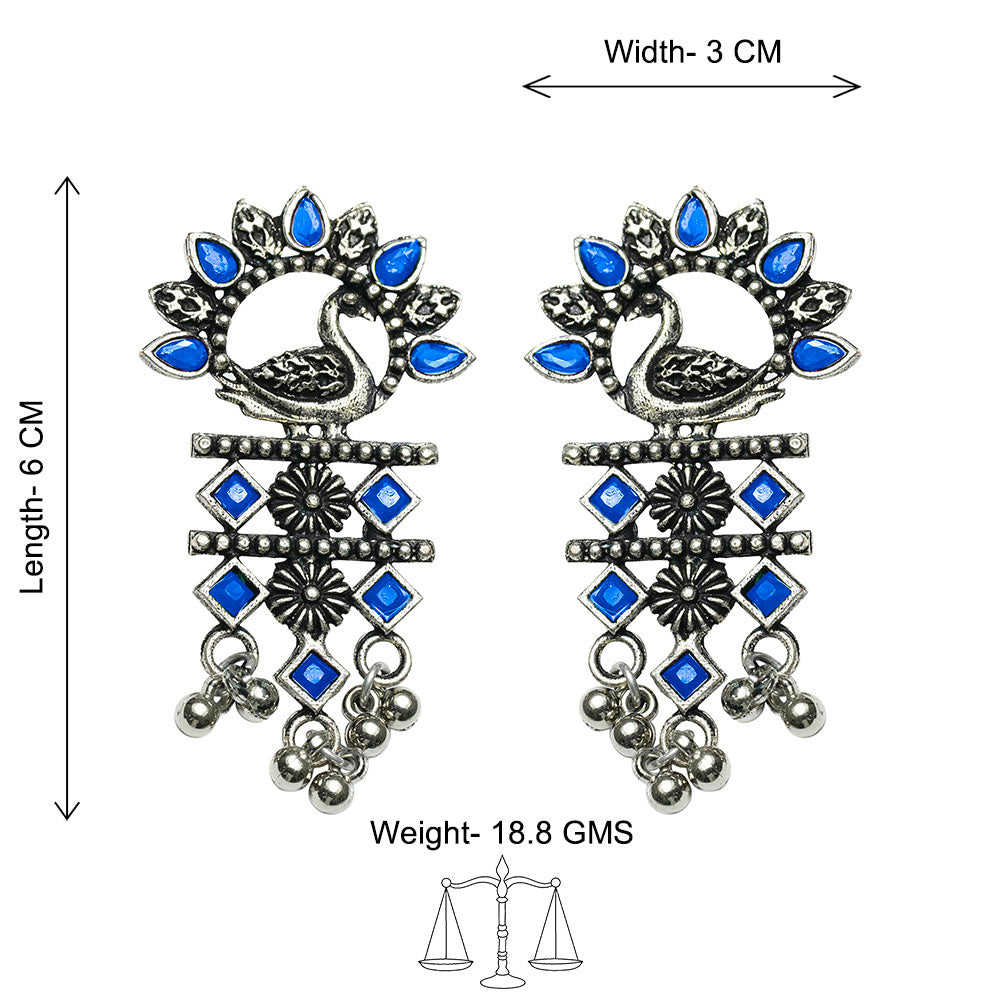 Marsh Muse dangler earring (Blue)