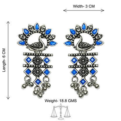 Marsh Muse dangler earring (Blue)