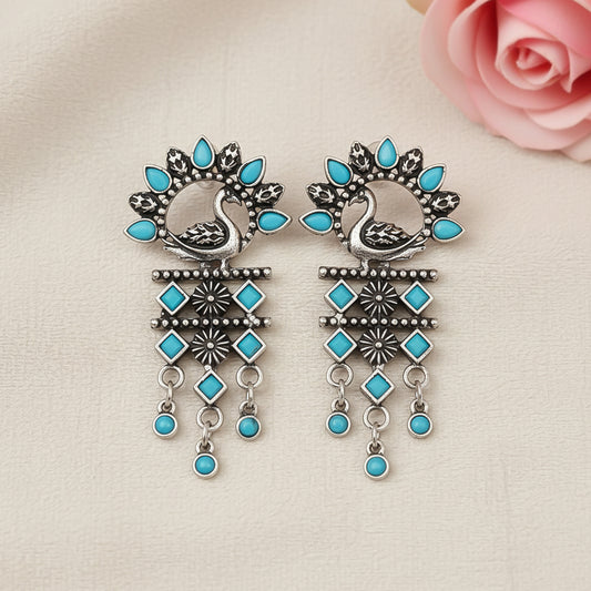 Marsh Muse dangler earring (Sky Blue)