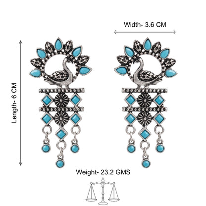 Marsh Muse dangler earring (Sky Blue)