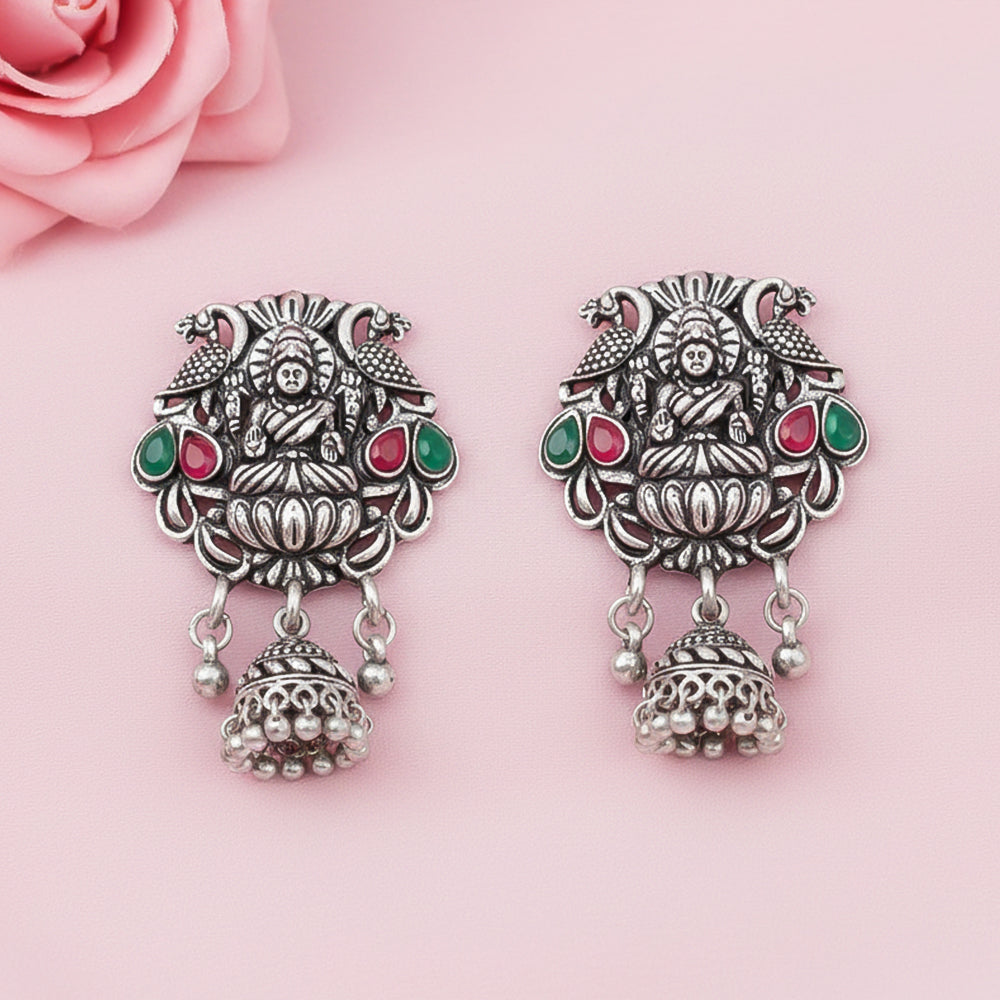 Abundance awesomeness laxmi jhumki earrings (Multicolored)