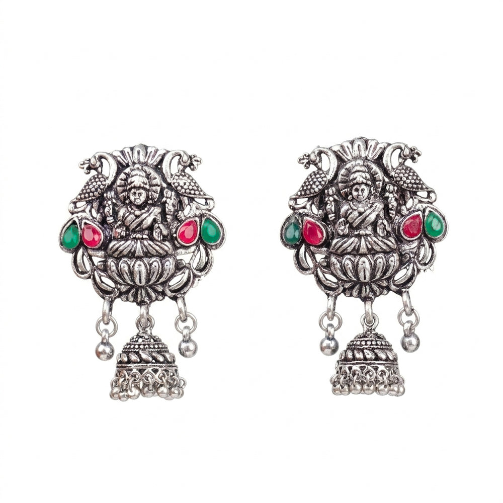 Abundance awesomeness laxmi jhumki earrings (Multicolored)