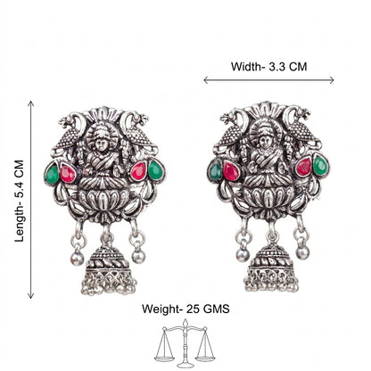 Abundance awesomeness laxmi jhumki earrings (Multicolored)