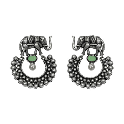 Elephant Arc dangler earrings (Pista)
