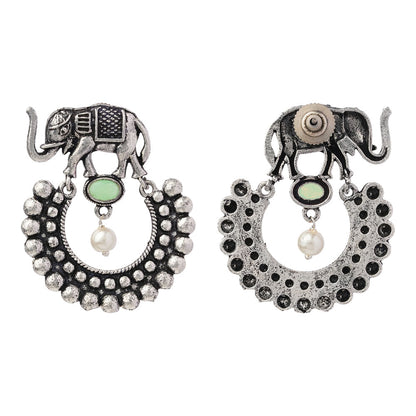 Elephant Arc dangler earrings (Pista)