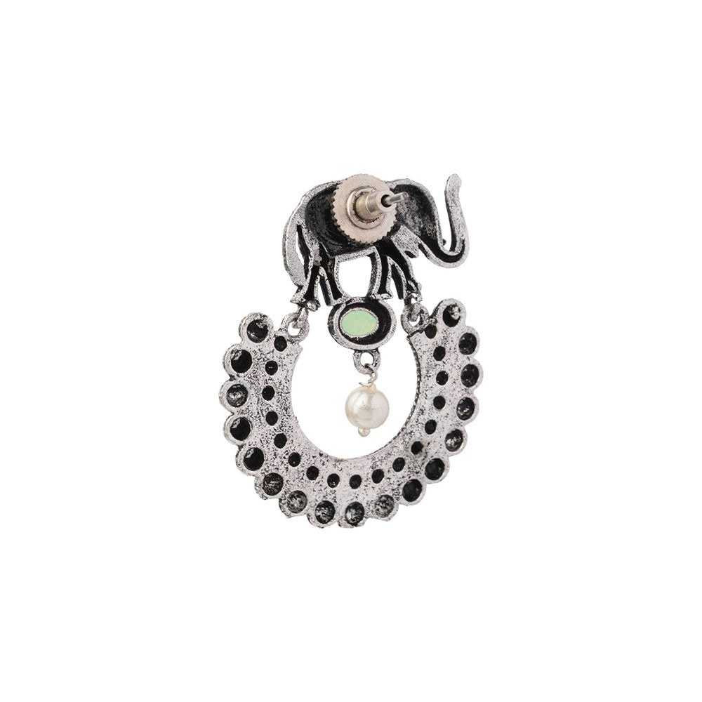 Elephant Arc dangler earrings (Pista)