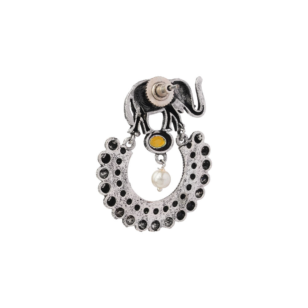 Elephant Arc dangler earrings (Yellow)