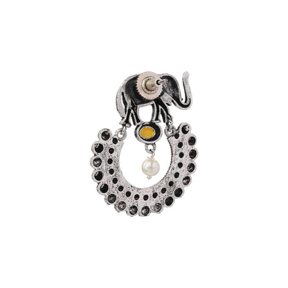 Elephant Arc dangler earrings (Yellow)