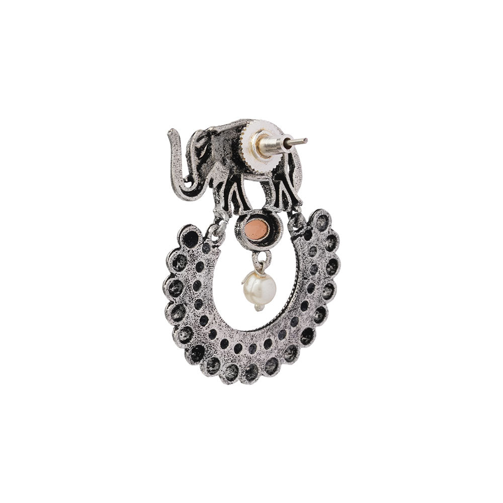 Elephant Arc dangler earrings (Light Orange)