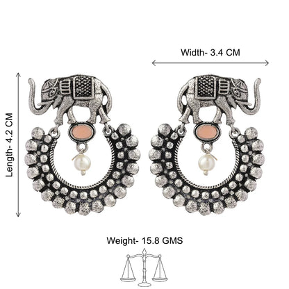 Kalash Kamal earring  Elephant Arc dangler earrings  Combo set