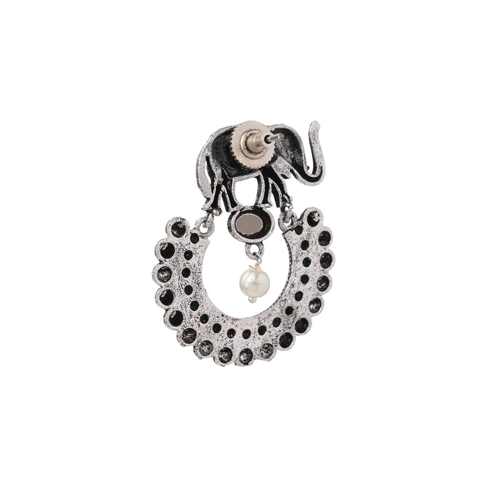 Elephant Arc dangler earrings (Grey)