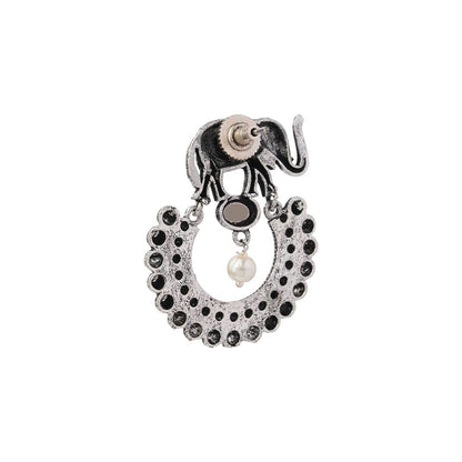 Elephant Arc dangler earrings (Grey)
