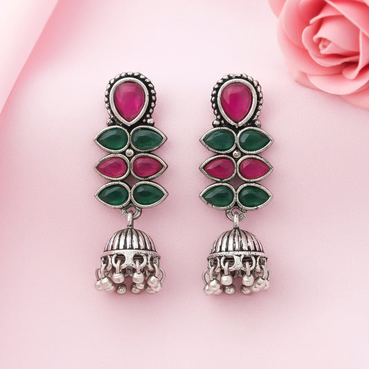 Dazzle Dash Jhumki earring (Multicolored)