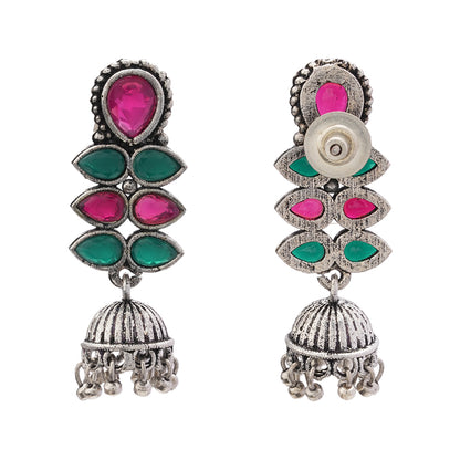 Dazzle Dash Jhumki earring (Multicolored)