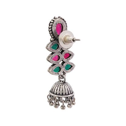 Dazzle Dash Jhumki earring (Multicolored)