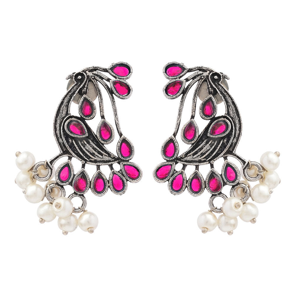 Chirpy Charm Stud earrings (Red)