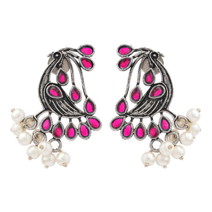 Chirpy Charm Stud earrings (Red)
