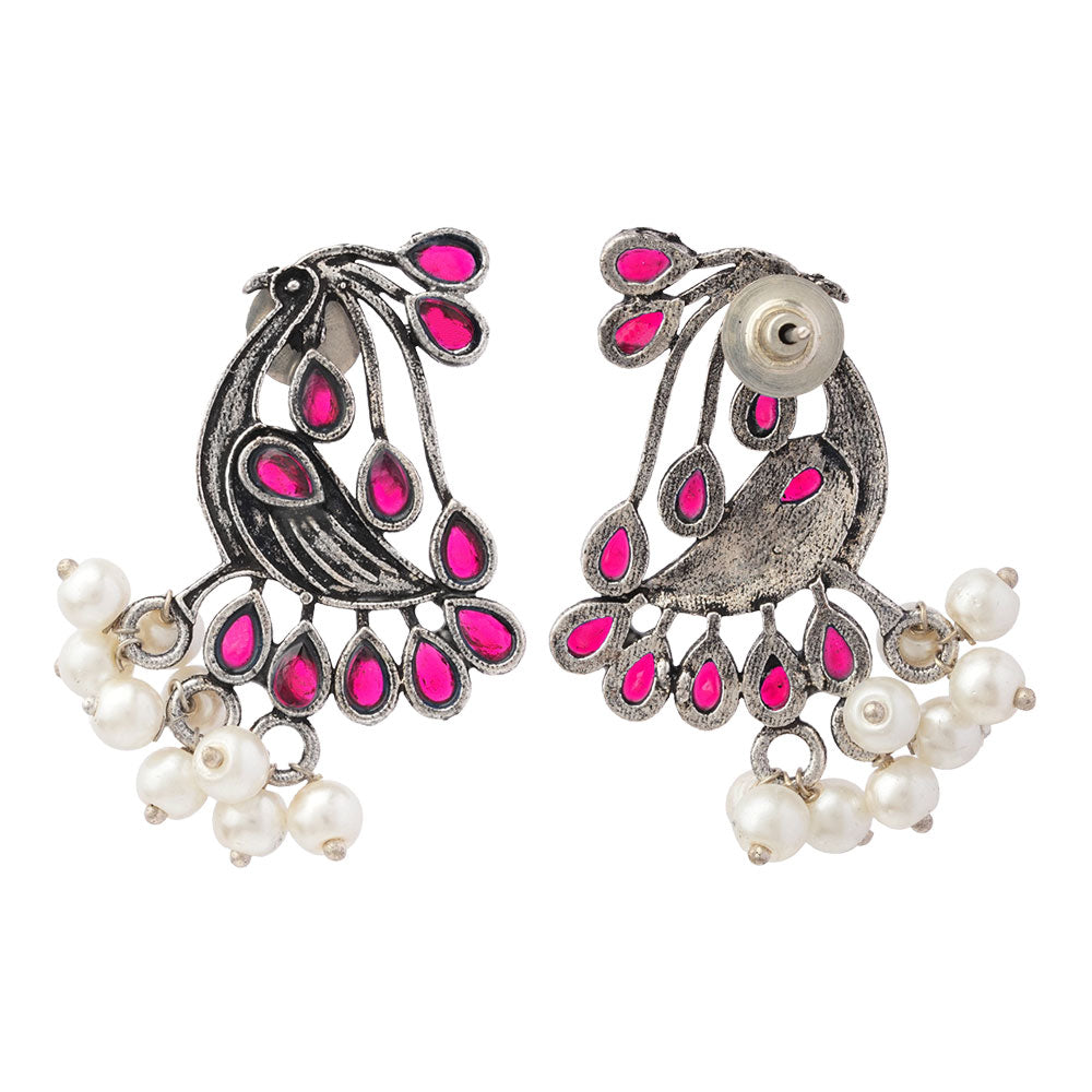 Chirpy Charm Stud earrings (Red)