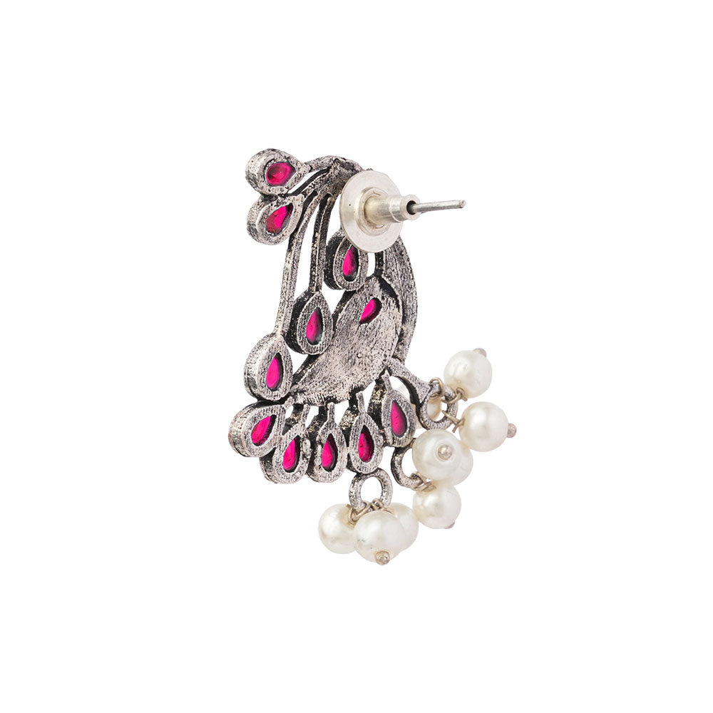 Chirpy Charm Stud earrings (Red)