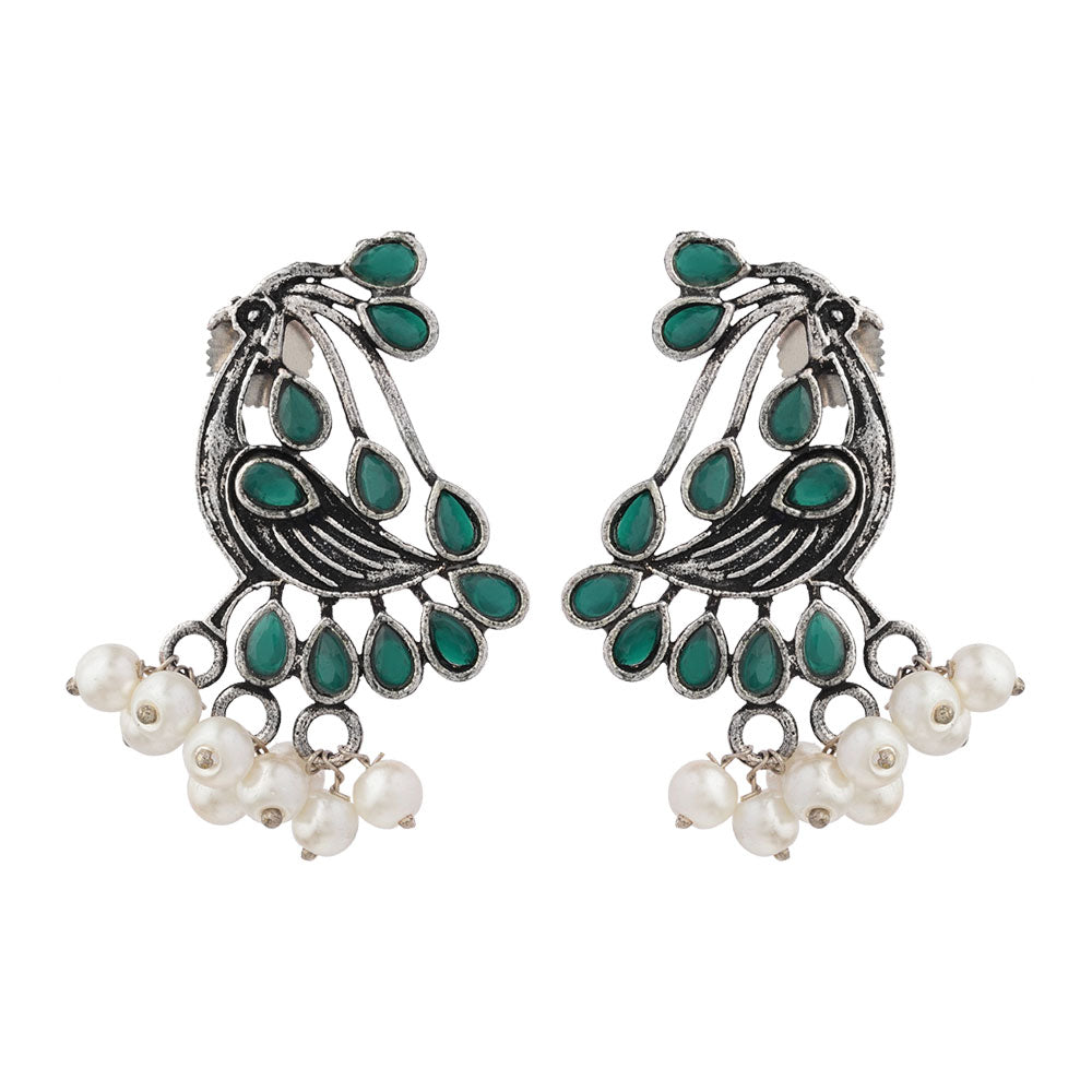 Chirpy Charm Stud earrings (Green)