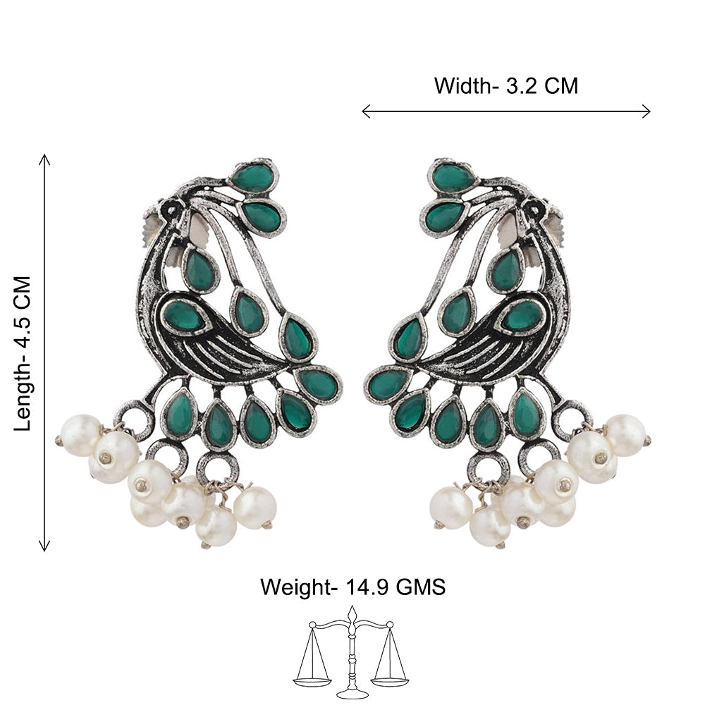 Chirpy Charm Stud earrings (Green)