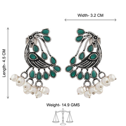 Chirpy Charm Stud earrings (Green)
