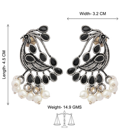 Chirpy Charm Stud earrings (Black)