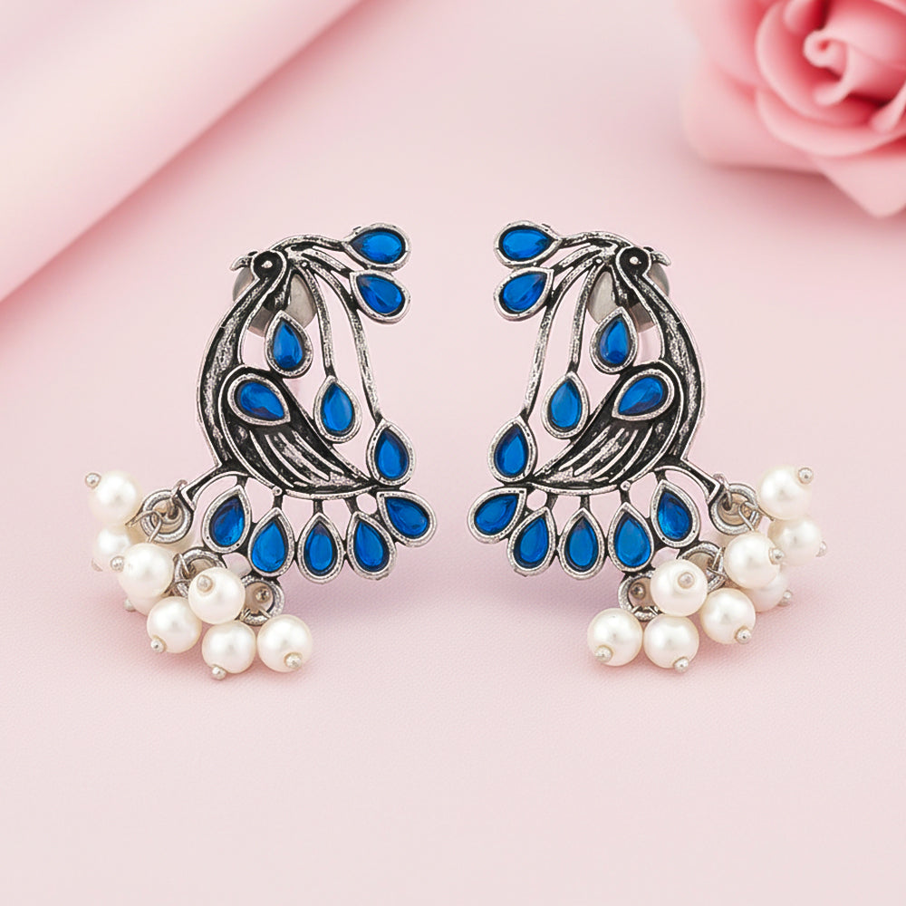 Chirpy Charm Stud earrings (Blue)