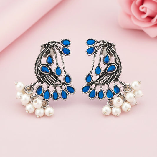 Chirpy Charm Stud earrings (Blue)