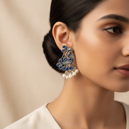 Chirpy Charm Stud earrings (Blue)