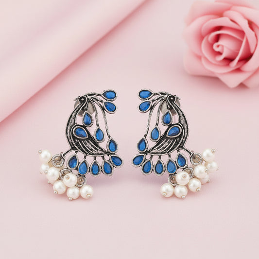 Chirpy Charm Stud earrings (Blue)