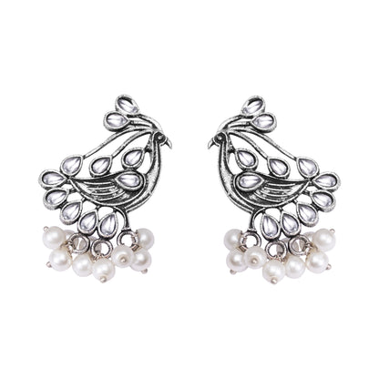 Chirpy Charm Stud earrings (White)