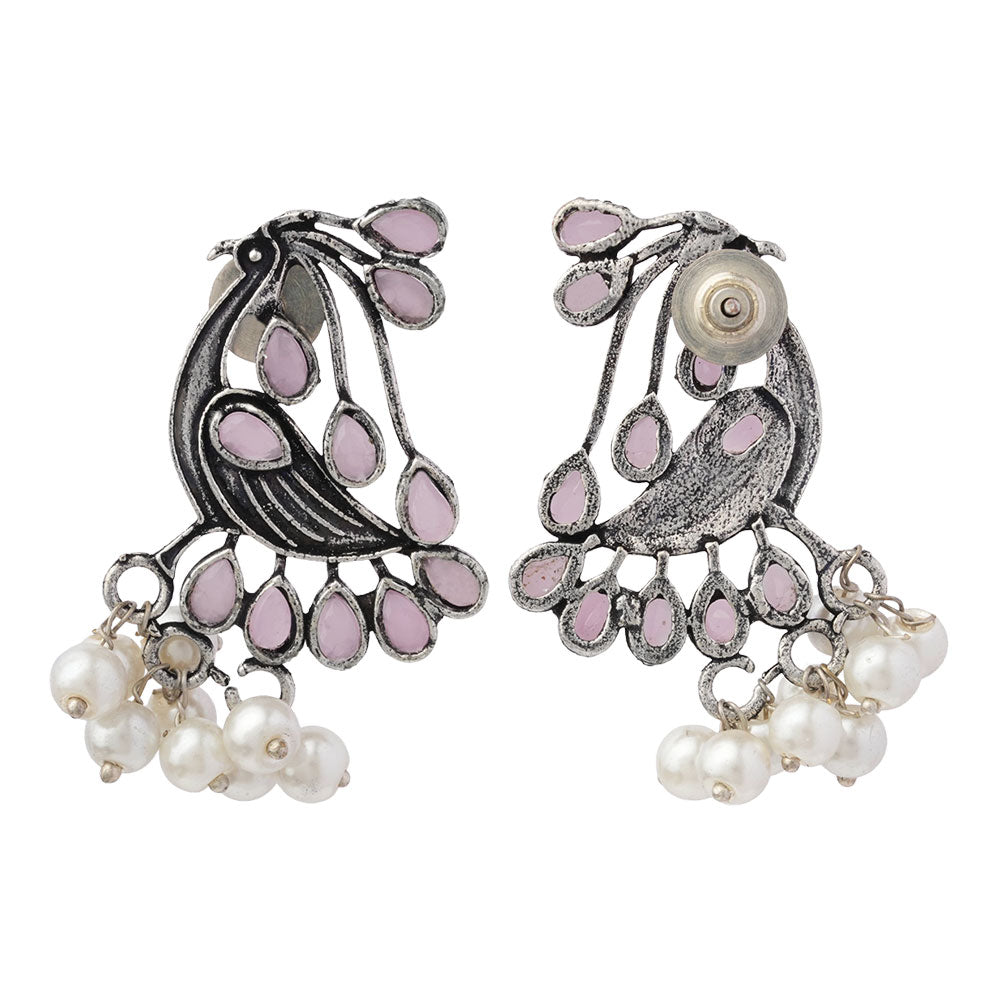 Chirpy Charm Stud earrings (Baby Pink)