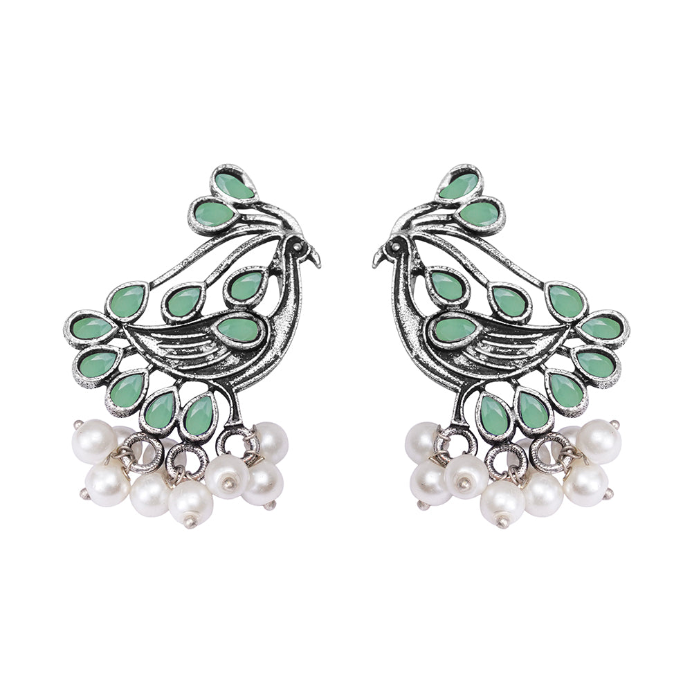 Chirpy Charm Stud earrings (Pista)