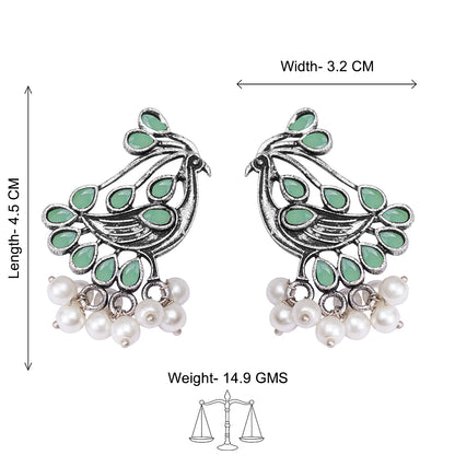 Chirpy Charm Stud earrings (Pista)