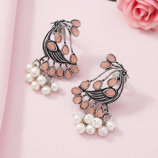 Chirpy Charm Stud earrings (Light Orange)