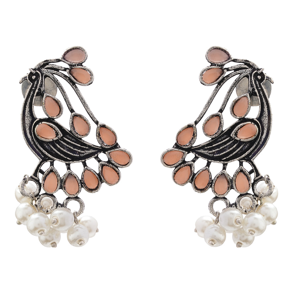 Chirpy Charm Stud earrings (Light Orange)