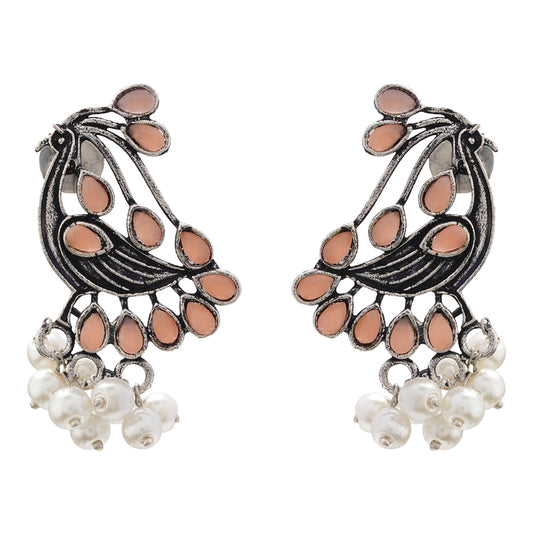 Chirpy Charm Stud earrings (Light Orange)