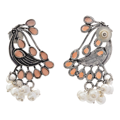 Chirpy Charm Stud earrings (Light Orange)