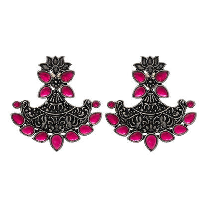 Shimmer and shine dangler earrings (Red)