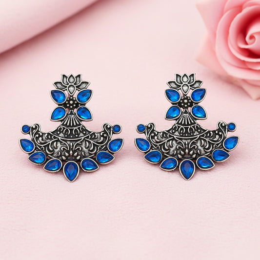 Shimmer and shine dangler earrings (Blue)