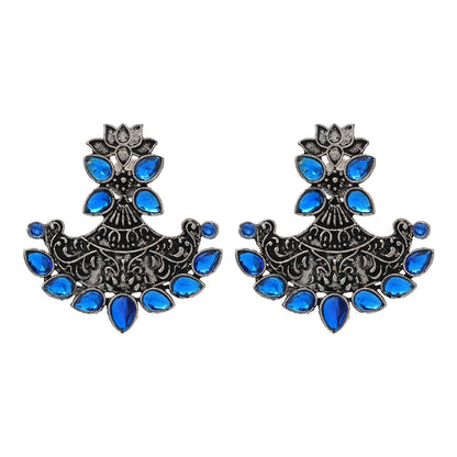 Shimmer and shine dangler earrings (Blue)