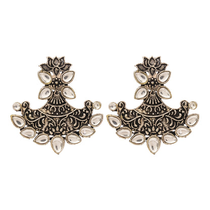 Shimmer and shine dangler earrings (White)
