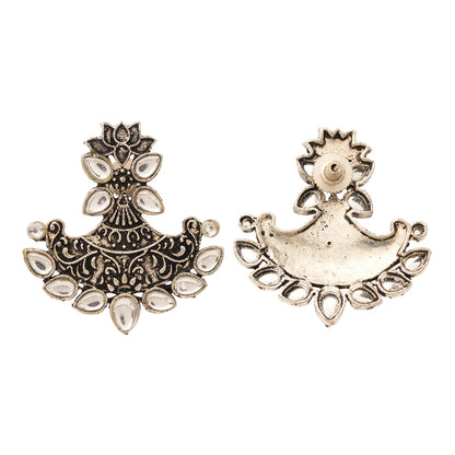 Shimmer and shine dangler earrings (White)